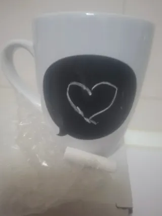 40 Tazas de Cerámica con viñeta de pizarra y tiza
