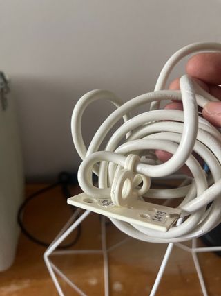 Lámpara de techo jaula geométrica blanca