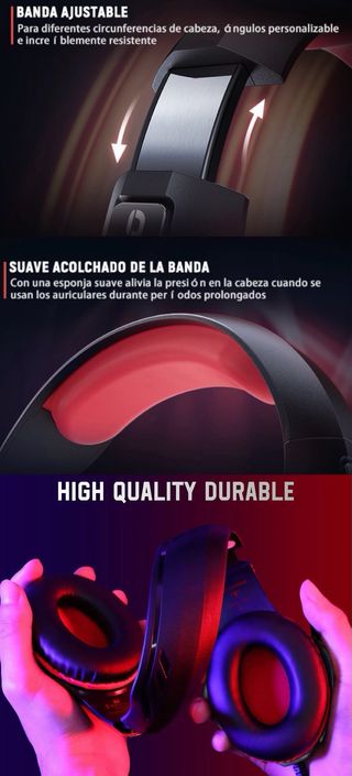 Cascos Gaming Graves Envolvente 3D Micrófono Nuevo