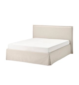 NUEVA. Cama tapizada lino beige 140cm IKEA