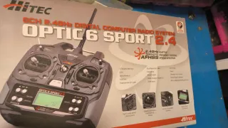 Helicóptero RC Multiplex 3S con mando hitec