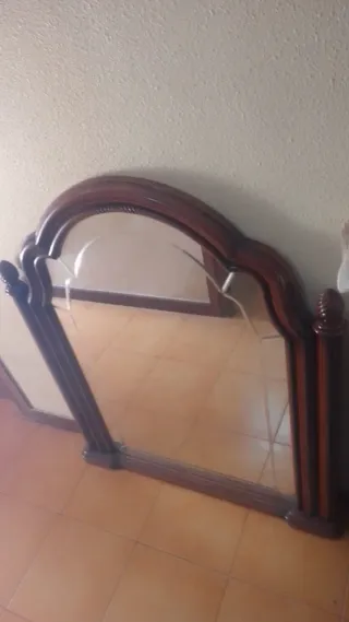 Dormitorio mesitas, cómoda, cabezal, espejo