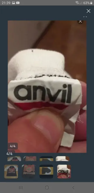 Camiseta Anvil Chopper Division Negra