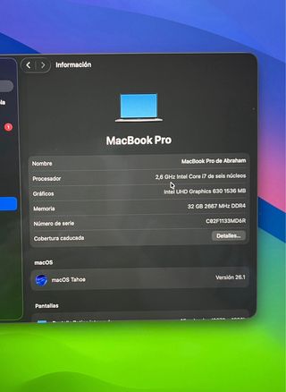 Macbook Pro 16” 2019 core i7, 32 GB ram, 500GB SSD