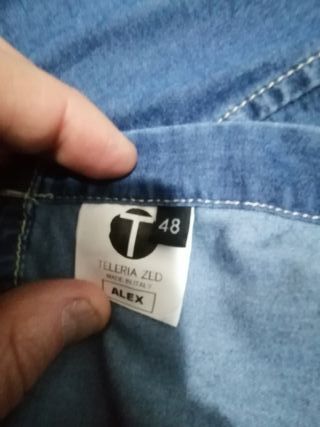 Camicia jeans uomo sartorial Teleria Zed taglia 48