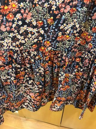 Vestido H&M floral manga larga