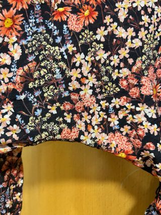 Vestido H&M floral manga larga
