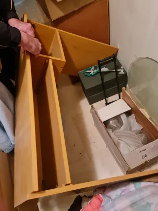 Conjunto Vintage Escritorio + Cajonera Madera