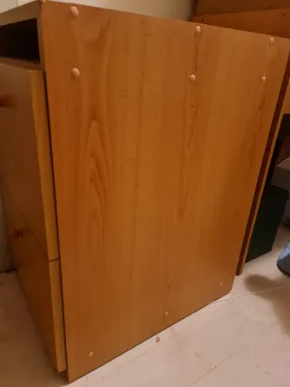 Conjunto Vintage Escritorio + Cajonera Madera