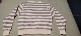 Sudadera Pull&Bear de rayas gris y blanco