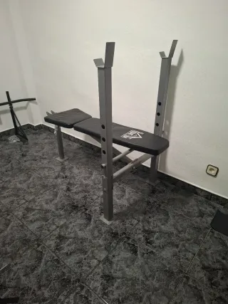 Banco de pesas para gimnasio
