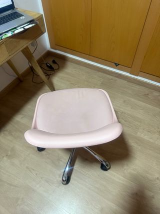 Silla de escritorio rosa Maisons du monde