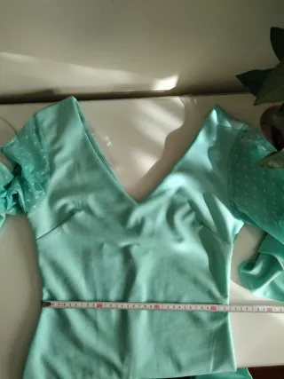 Vestido Flamenca Nuevo Turquesa Talla 38