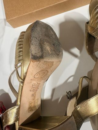 Sandalias Micuir Doradas Hechas en España