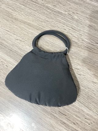 Borsetta elegante nera con perline