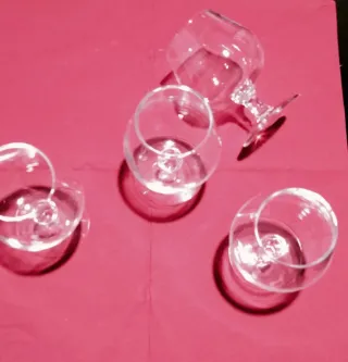 Set 4 Bicchieri Vetro