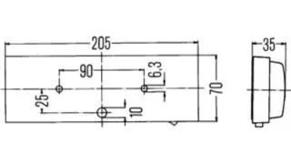 Pack cinco luces HELLA 12/24 V