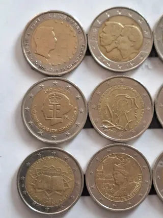 Monedas 2€ variadas para coleccionistas