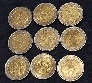 Monedas 2€ variadas para coleccionistas