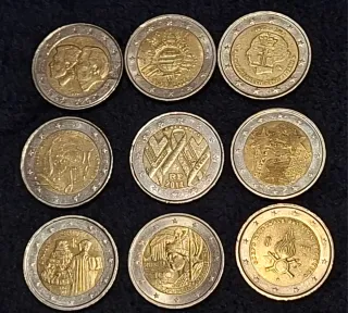 Monedas 2€ variadas para coleccionistas