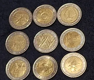 Monedas 2€ variadas para coleccionistas