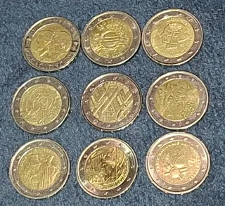 Monedas 2€ variadas para coleccionistas