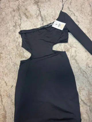 Vestido Bershka Negro Talla S Nuevo