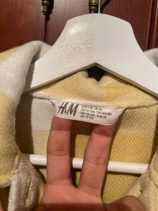 Cazadora cuadros vintage amarilla y blanca