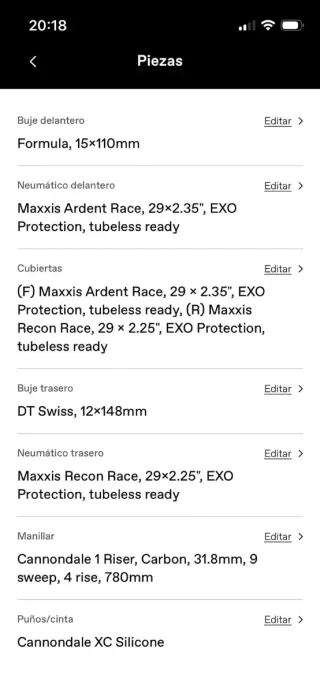 Bicicleta Cannondale Scalpel SE 1. Talla M.