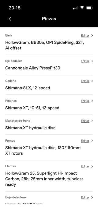 Bicicleta Cannondale Scalpel SE 1. Talla M.