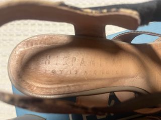 Sandalias de piel tacón serpiente y plateado