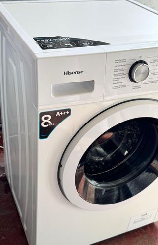 LAVADORA HISENSE DE 8 KILOS EN BLANCO A+++