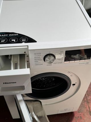 LAVADORA HISENSE DE 8 KILOS EN BLANCO A+++