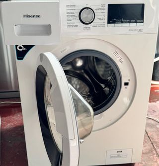 LAVADORA HISENSE DE 8 KILOS EN BLANCO A+++