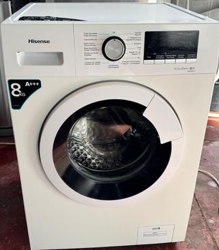 LAVADORA HISENSE DE 8 KILOS EN BLANCO A+++