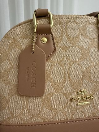 Mala Coach Bege e Castanho