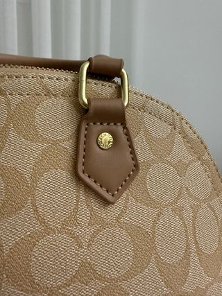 Mala Coach Bege e Castanho