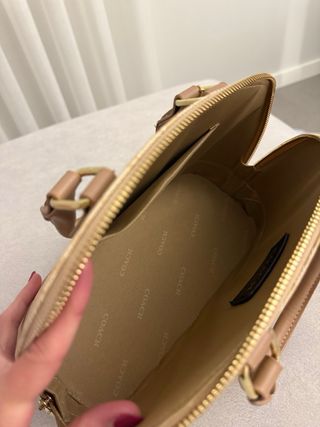 Mala Coach Bege e Castanho