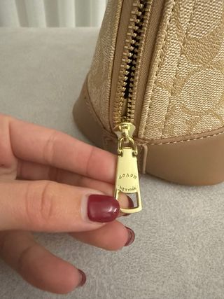 Mala Coach Bege e Castanho