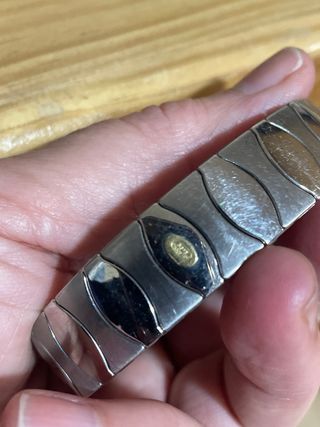 Conjunto Pulsera y Anillo Acero y Oro