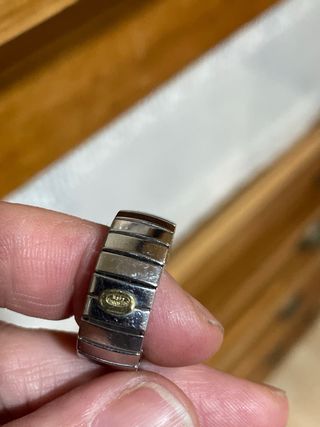 Conjunto Pulsera y Anillo Acero y Oro