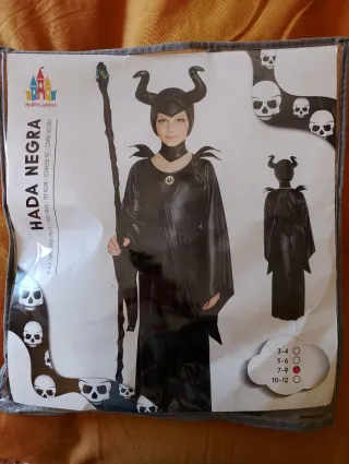 Disfraz Hada Negra Maléfica Niña