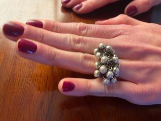 Anillo Swatch Bolitas Plata