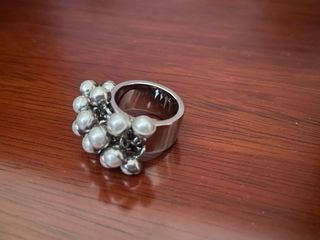 Anillo Swatch Bolitas Plata
