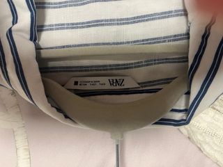 Camisa Rayas Zara Azul Blanco