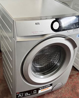 LAVADORA AEG EN INOX DE 8 KILOS A+++