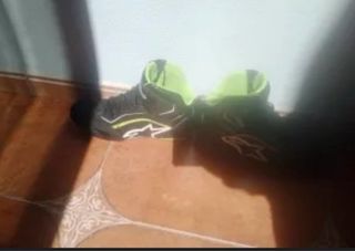 Botas Alpinestars Negras y Verdes