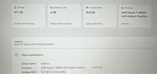 Portátil Gaming ASUS