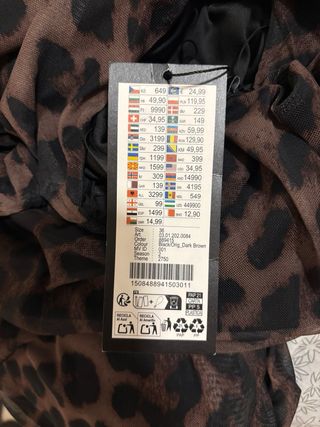 Vestido Leopardo Largo Elástico