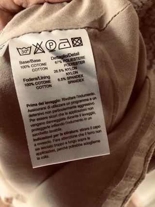 Abito donna Duck Farm beige pizzo